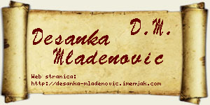 Desanka Mladenović vizit kartica